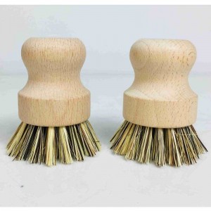 Kézzel készített természetes fából készült konyhai kefe